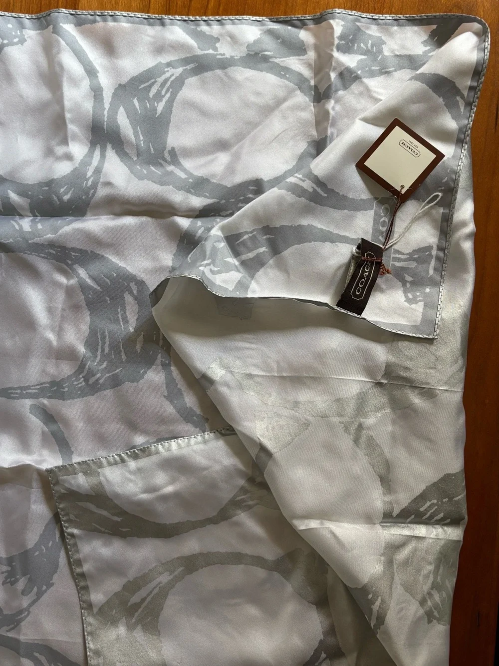 Coach Signature Silk Scarf Signature